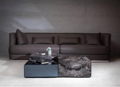 Stilvoll Couchtisch aus Glas in minimalistischem Stil für das Wohnzimmer