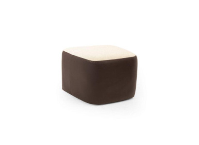 Stilvoll Braun Farbe Soft Hocker Kunstleder Perfekte Möbel in Wohnzimmer