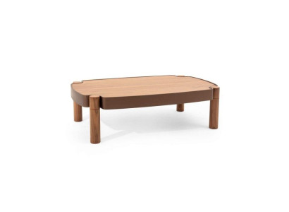 Stilvoller holz Couchtisch mit holzplatte Luxuriös Möbel für Wohnzimmer