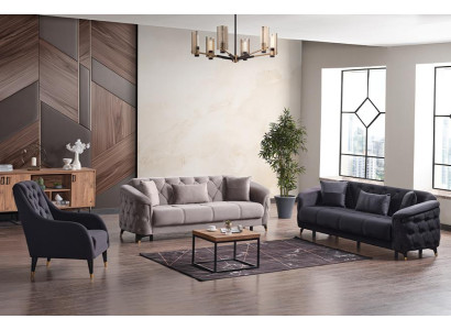 Sofa Polstergarnitur Sitzgarnitur Wohnlandschaft Couch Sitzgarnitur Lounge 3+2+1