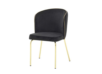 Luxus Esszimmerstuhl Stuhl Sessel Sitzer 1 Sitz Clubsessel Esszimmer Schwarz