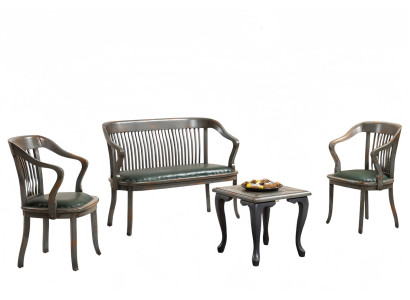 Büromöbel Sofa Set Sessel Couchtisch Büroeinrichtung Modern Arbeitszimmer 4tlg
