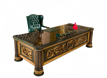 Arbeitszimmer Schreibtisch Chefsessel Art déco Arbeitszimmer Exquisit Luxus