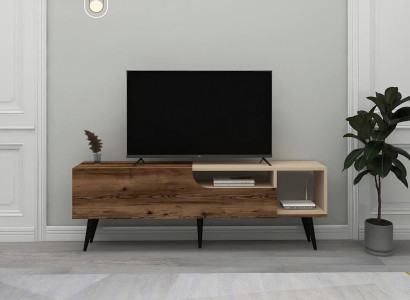 TV Lowboard Hochwertig Holz Modern Wohnzimmer Sideboard Luxuriös Einzigartig