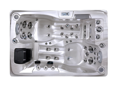 Hydromassagewanne Whirlpool Massagedüsen Sprudelbad Massagebad 200x135 cm