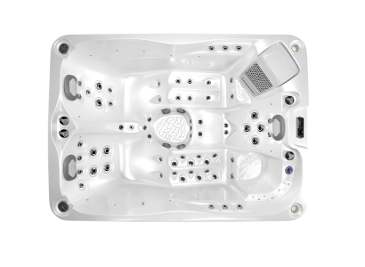 Hydromassagewanne Whirlpool Spa Pool Outdoor Massagebad Blubberbad 216x156 cm