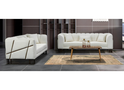 Sofagruppe Sofas 3 Sitzer Couch Gepolster Designer Sofagarnitur 3+3 Set