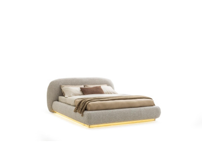 Schlafzimmer Bett 180x200 Beige Modernes Design Möbel Doppelbett Polsterbett