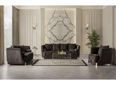 Sofagarnitur 2x 3-Sitzer Sofas Set Design Sofa Polster Couchen Modern Sessel