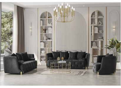 Sofagarnitur 2x 3-Sitzer Sofas Set Design Sofa Polster Couchen Modern Sessel