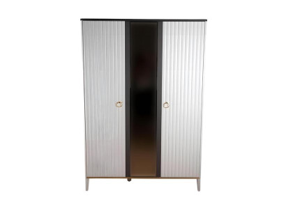 Eleganter weißer Holzschrank modern für Schlafzimmer und Wohnzimmer