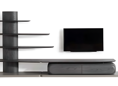 TV-Lowboard aus Massivholz – Für eine robuste und elegante Aufbewahrung.