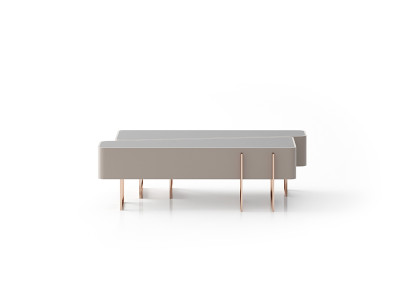 Stilvoller Beiger Couchtisch Wohnzimmer Kaffeetisch Edle Holz Möbel