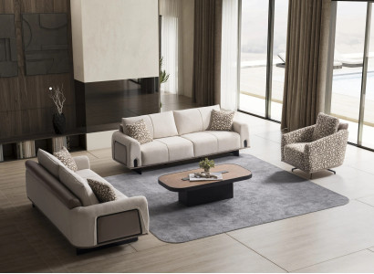 Sofagarnitur Set 3+3+1 – Robustes und elegantes Set für Ihr Zuhause.