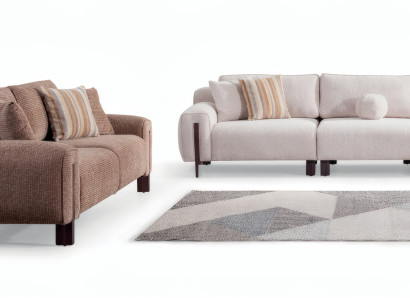 Sofagarnitur Set 3+3 – Perfekt für eine stilvolle Wohnzimmergestaltung.