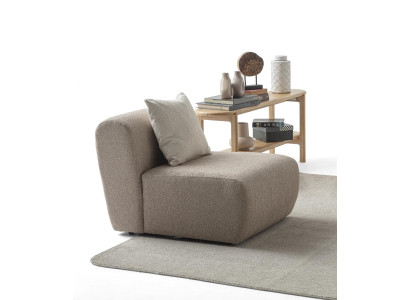Beige Wohnzimmer Sitzmöbel Designer Textilsessel Edler 1-Sitzer