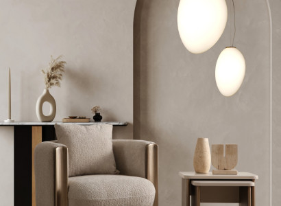 Stilvoller Beistelltisch Beige Moderne Designer tisch Wohnzimmermöbel