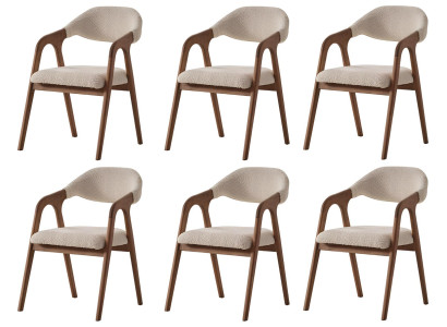 Stilvolle Esszimmerstühle Designer x6 Polsterstühle Küchenstühle
