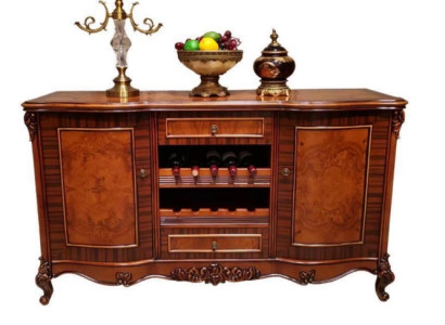 Klassisches Braunes Sideboard Wohnzimmer Anrichte Edles Buffet