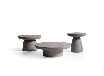 Stilvolle Graue Betontische Moderne Gartentische 3x Dekotische