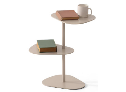 Beistelltisch mit drei Ebenen und modernem minimalistischen Design