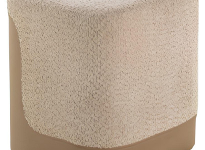 Stilvoller Beiger Hocker Wohnzimmer Sitzhocker Luxuriöse Möbel