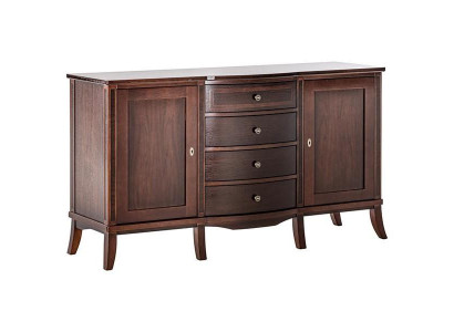 Klassisches Sideboard mit Schubladen und Türen aus hochwertigem Holz