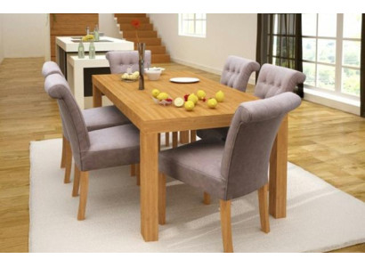 6x Chesterfield Stuhl Set Stühle Polster Garnitur Küchen Wohnzimmer Esszimmer 